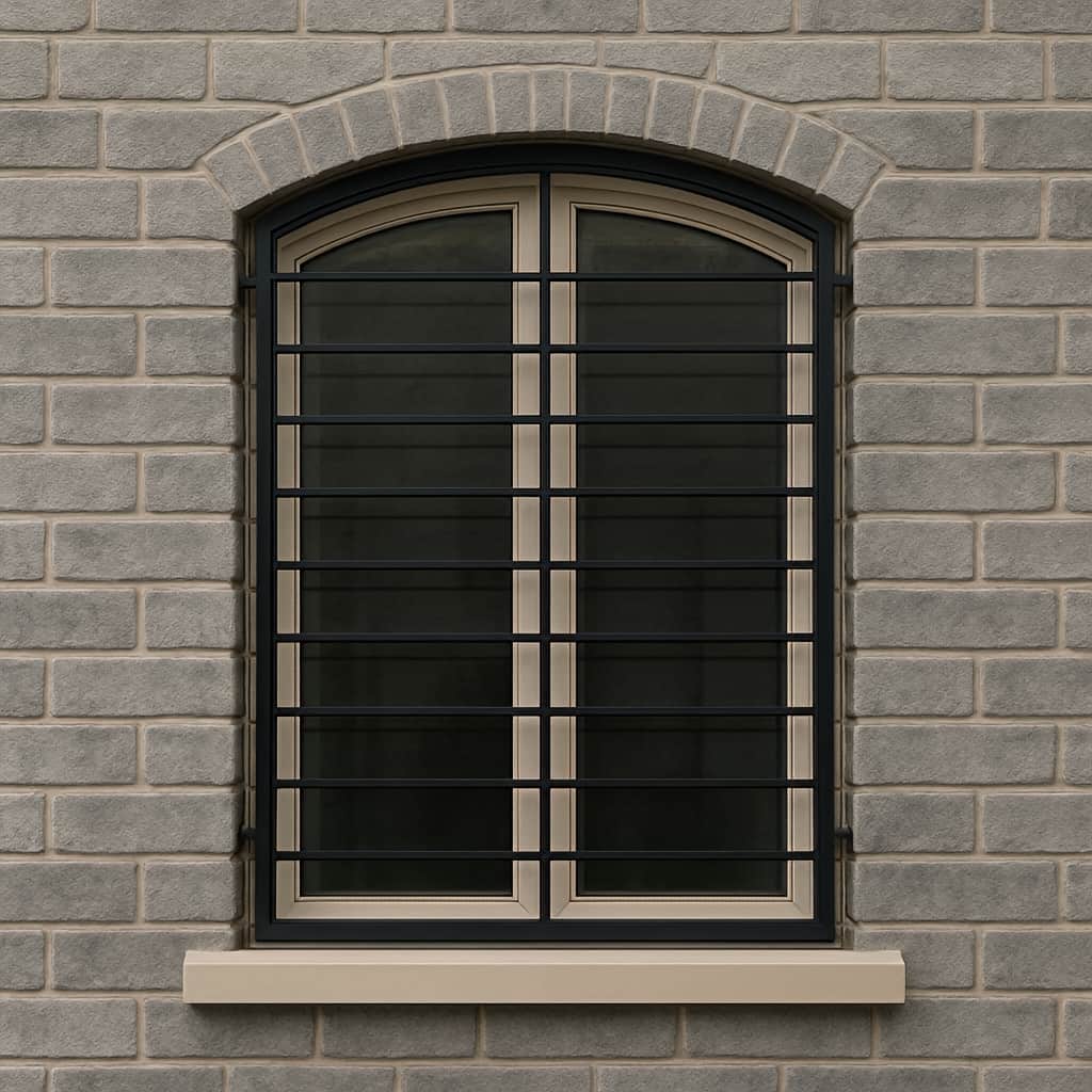 نرده پنجره قوس دار در شیراز