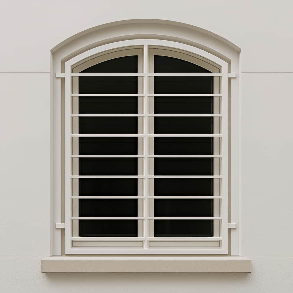 حفاظ پنجره ساده قوس دار در شیراز