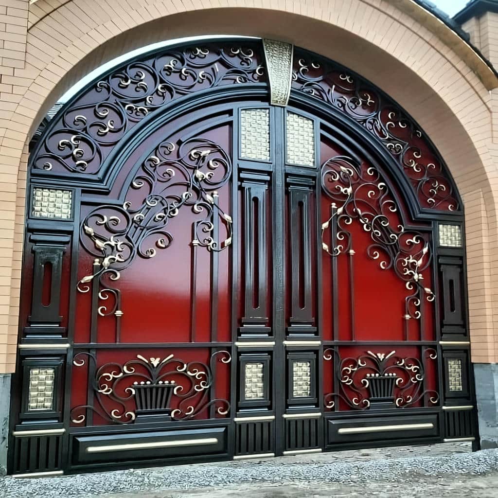 درب فرفورژه پارکینگ ورودی در شیراز