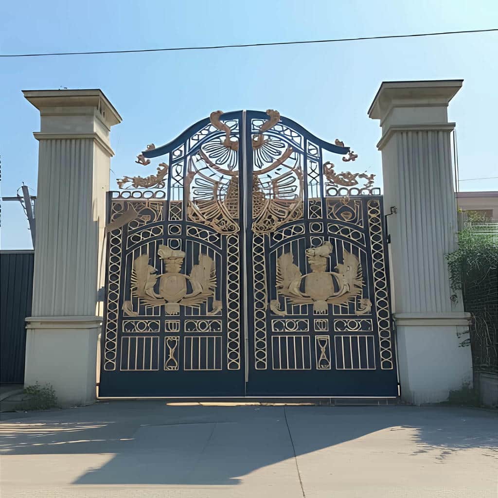 درب فلزی باکینگهام فرفورژه در شیراز