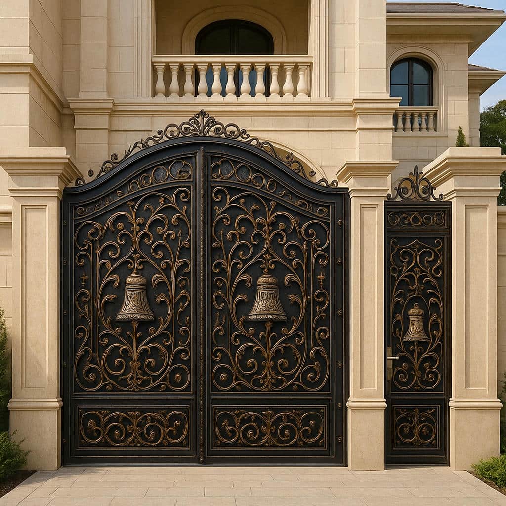 خرید درب فلزی زنگوله فرفورژه در شیراز