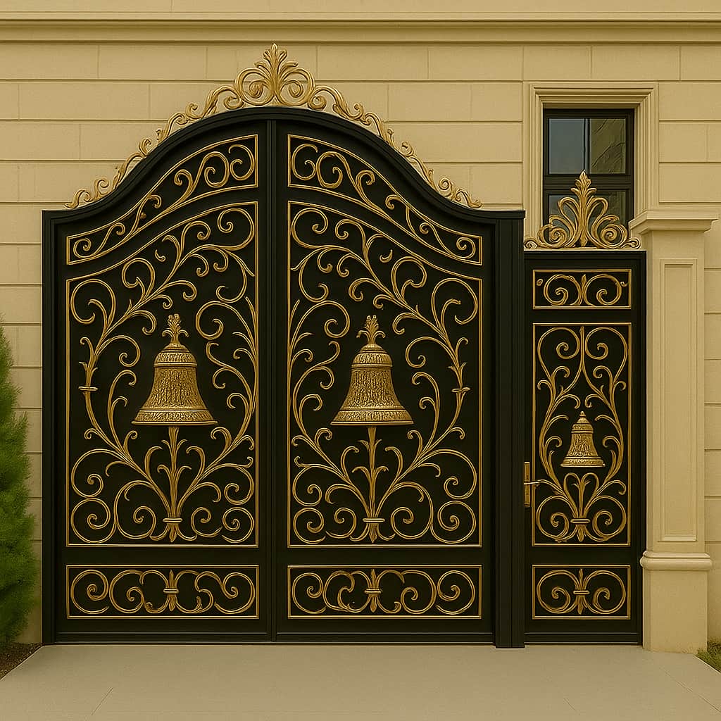 درب فلزی زنگوله در شیراز