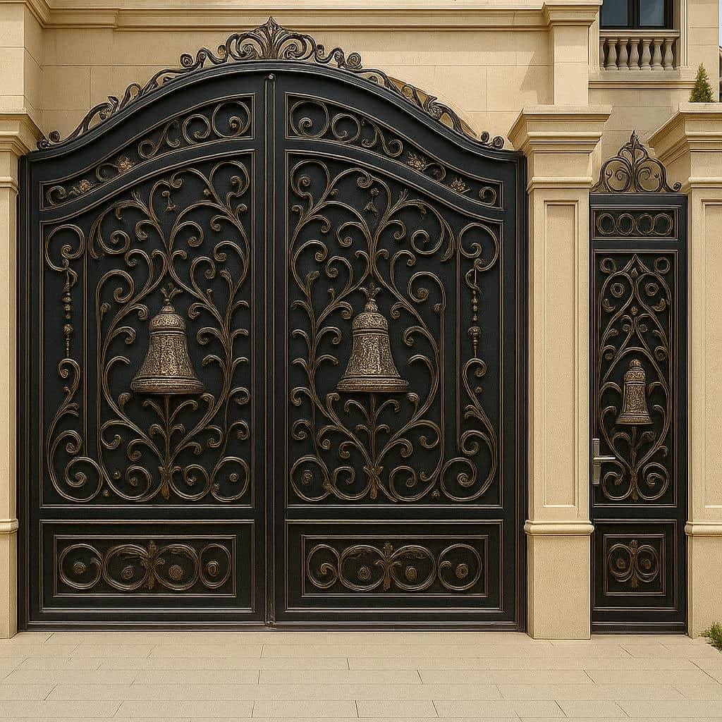 نصب درب فلزی زنگوله ماشین رو در شیراز