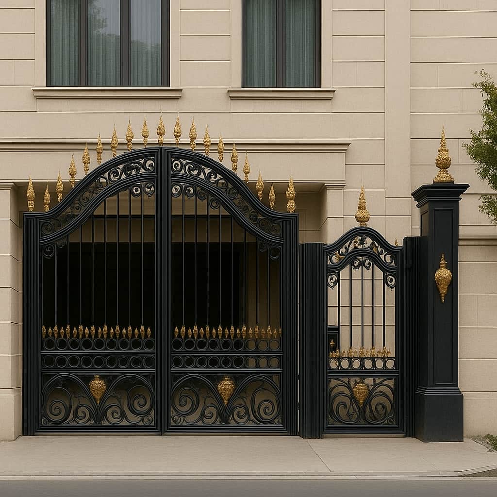 نصب درب فلزی سمیه ماشین رو در شیراز