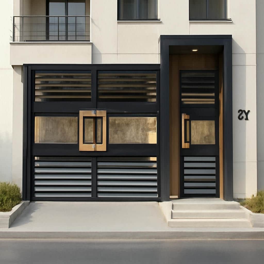 فروش درب فلزی مدرن موریس سفارشی در شیراز