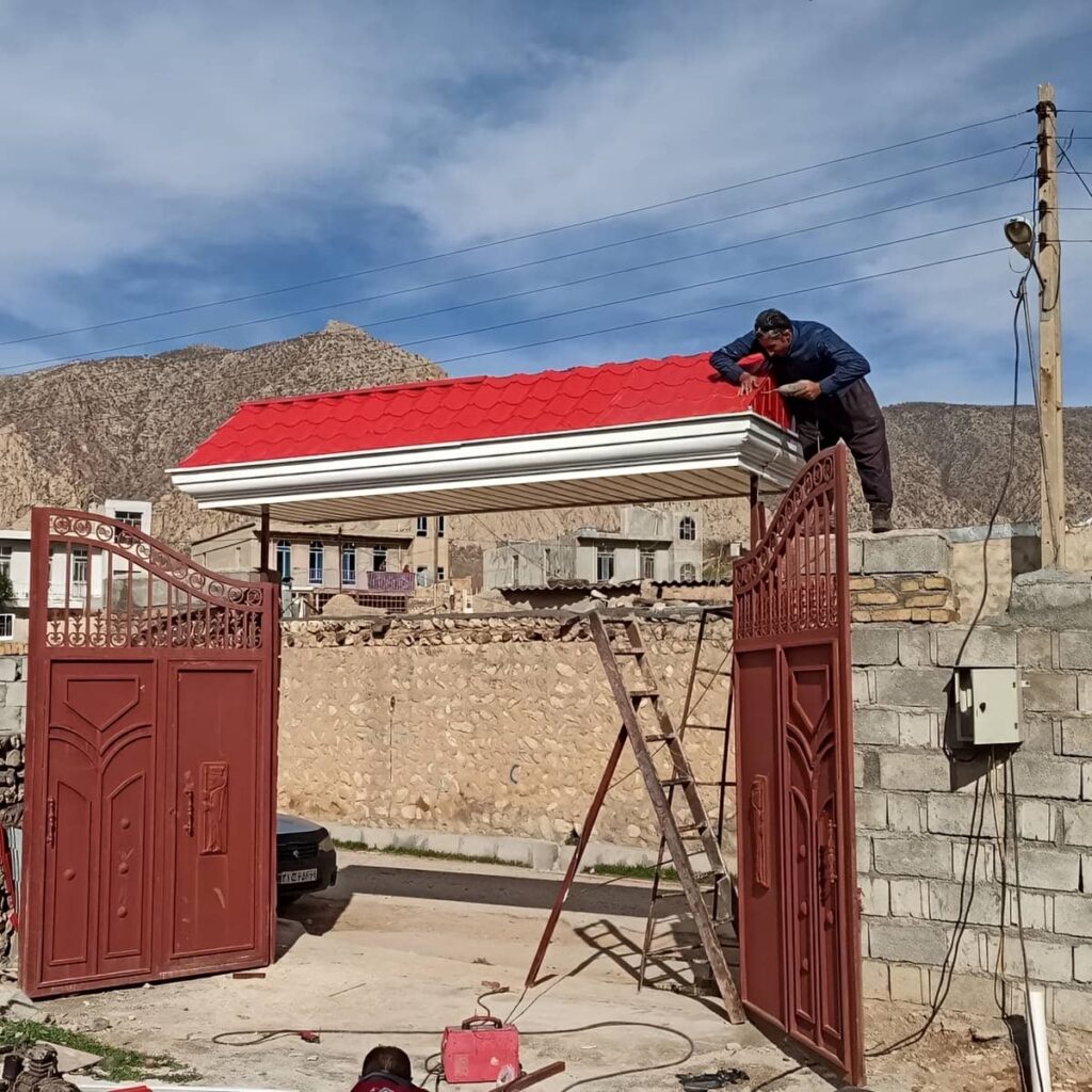 سفارش آردواز پارکینگ با زیرسازی فلزی در شیراز