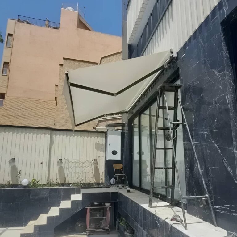 سایبان برقی ضد UV برای حفاظت پوست و مبلمان در شیراز