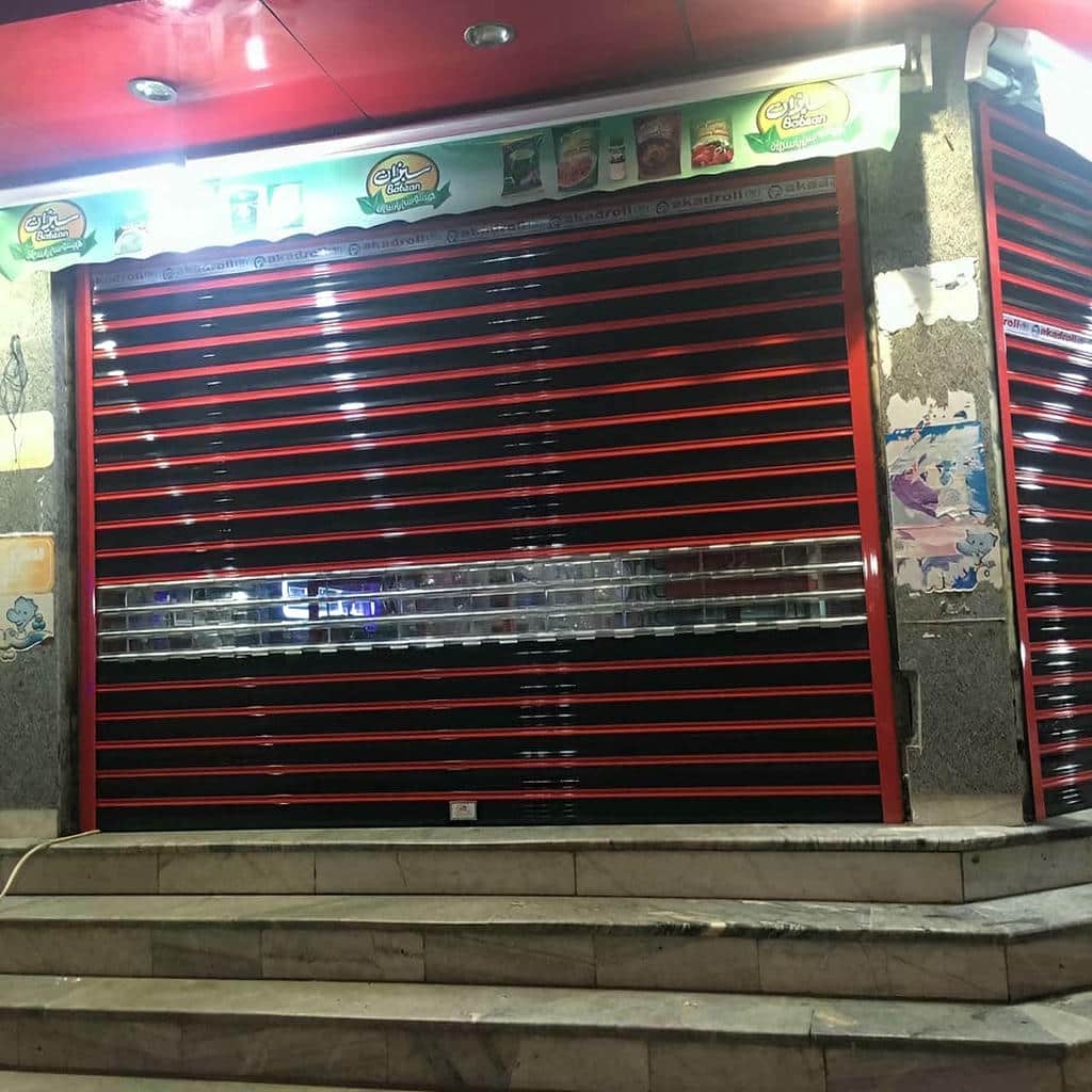 کرکره برقی مغازه شیراز با موتور پرتردد