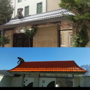 آردواز سردرب حیاط شیراز با طراحی کلاسیک برای ورودی خانه