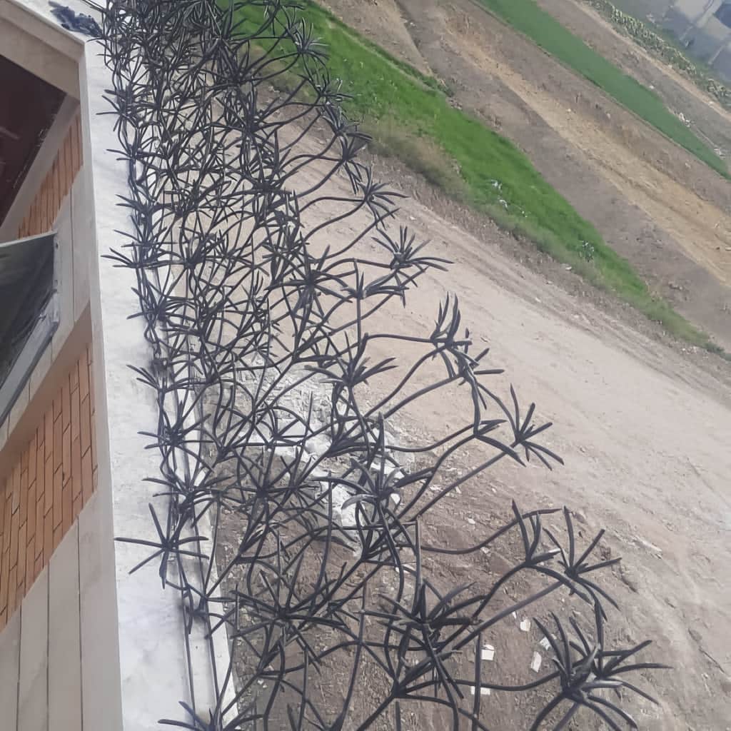 ساخت حفاظ روی سنگ تراورتن با چیدمان عمودی در شیراز