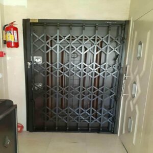 8 نمونه حفاظ آکاردئونی دو جداره ورودی در شیراز