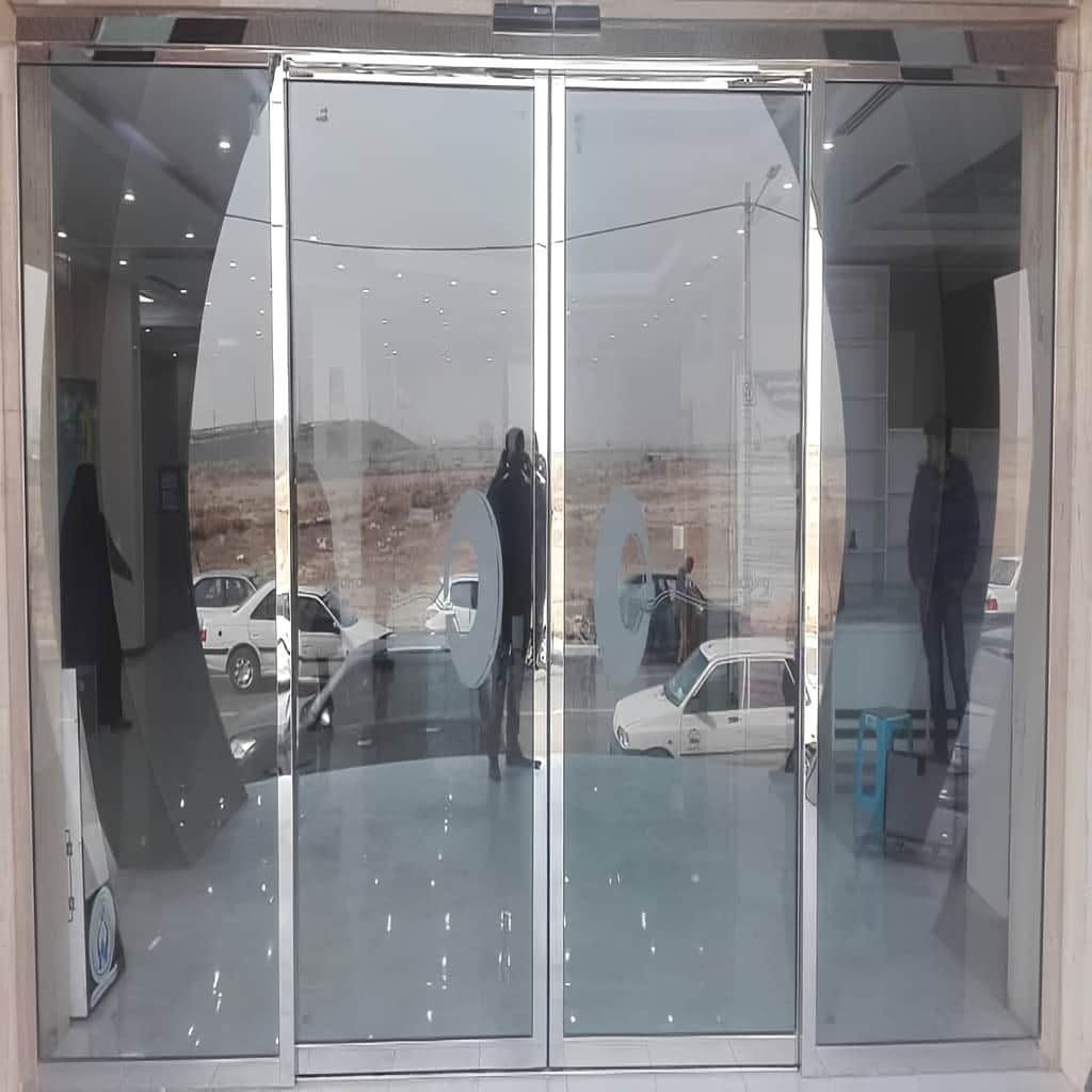 خدمات درب شیشه ای سکوریت اتوماتیک ورودی برای دفتر در شیراز