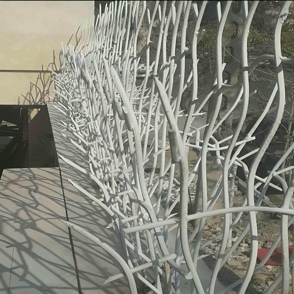 سفارش حفاظ دیوار شاخ گوزنی با فرم خمکاری منظم در شیراز