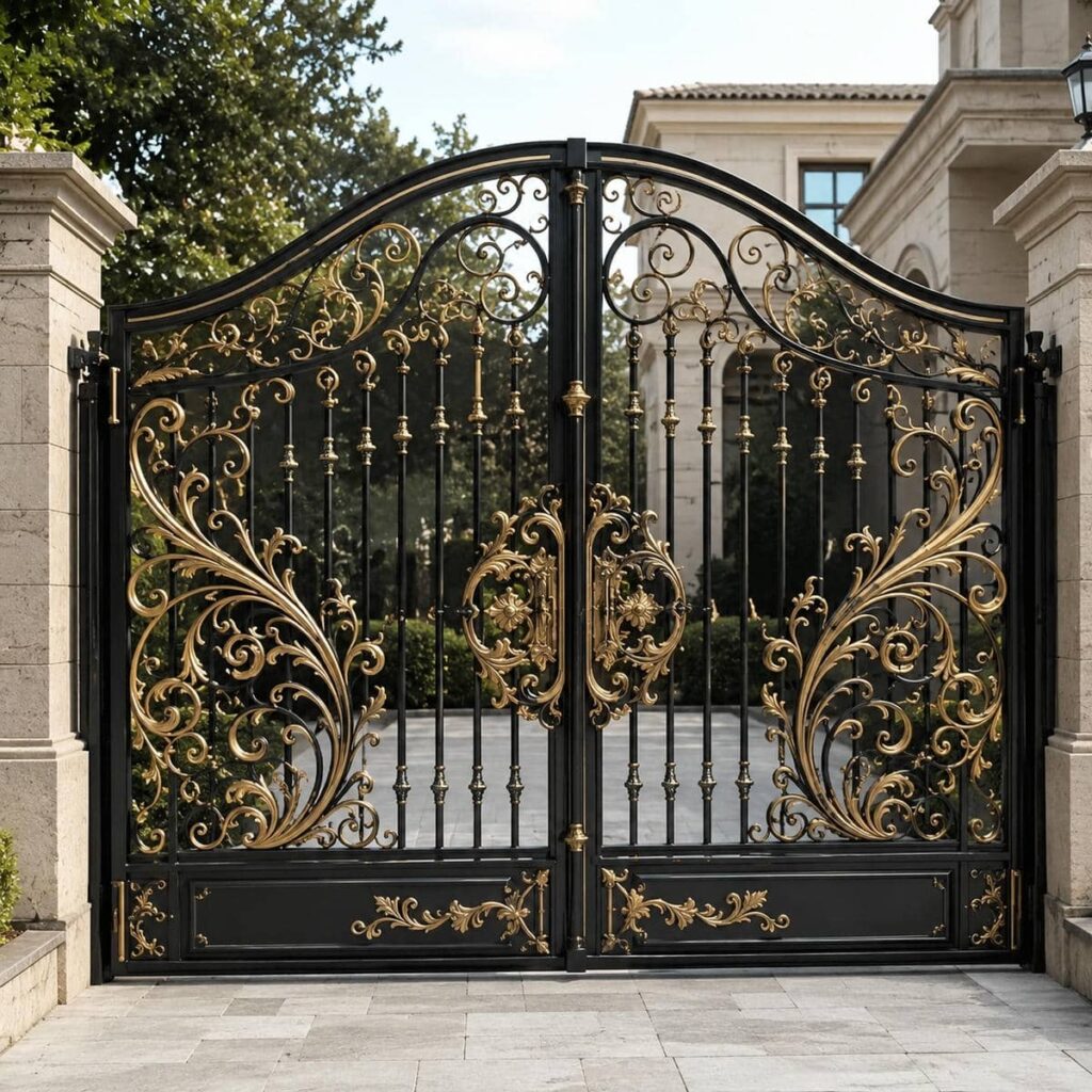 قیمت درب ویلایی برش لیزری طرح هندسی بر اساس مشخصات در شیراز