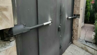 14 طرح جک درب حیاط سنگین شاسی دار در شیراز