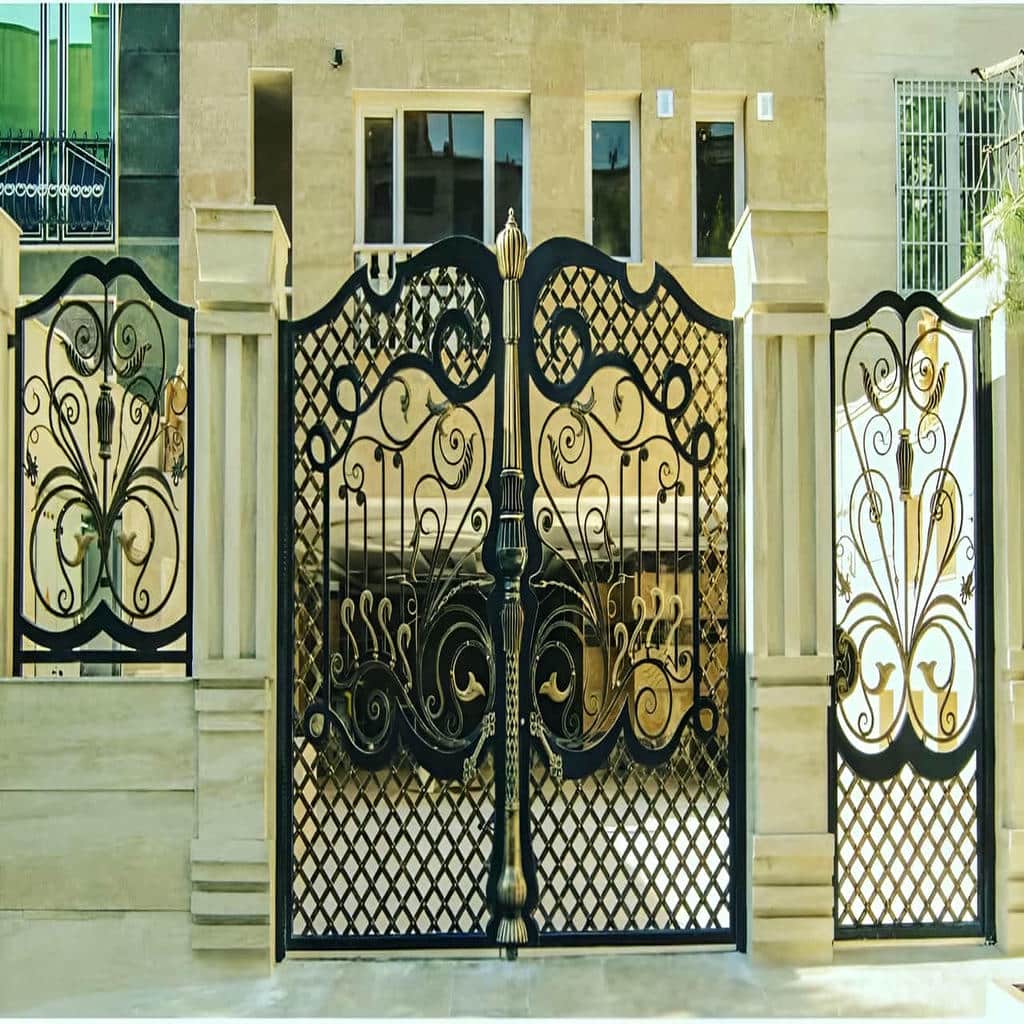 نصب درب ویلایی برش لیزری برای ورودی ویلا در شیراز