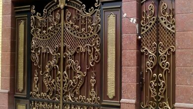 12 نمونه درب ویلایی لولایی حیاط بزرگ در شیراز