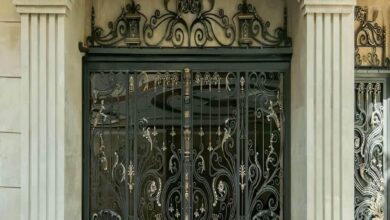 13 مدل درب پارکینگ ویلا ماشین رو در شیراز