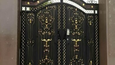 9 مدل درب فلزی مدرن پنل مشبک در شیراز