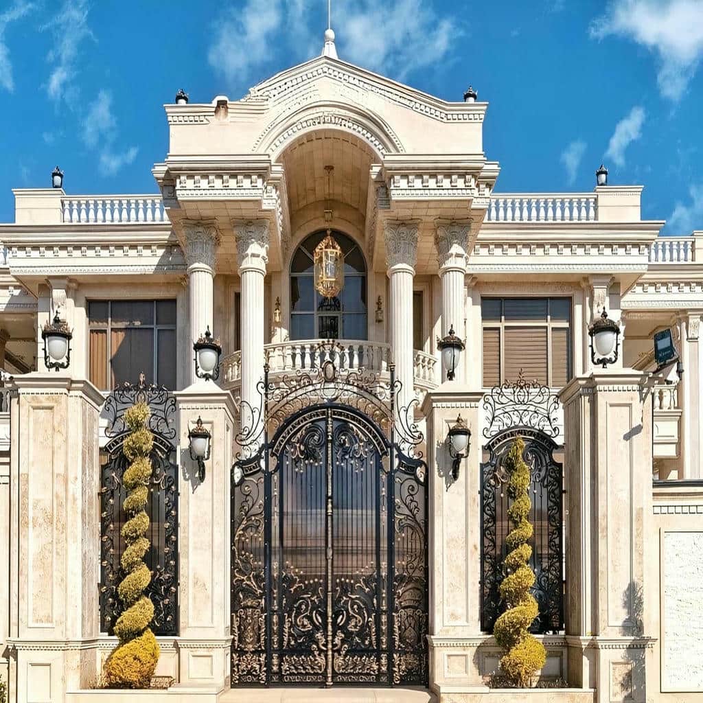 12 مدل درب پارکینگ آهنی ریلی در شیراز