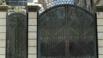12 طرح درب پارکینگ CNC پنل فلزی در شیراز