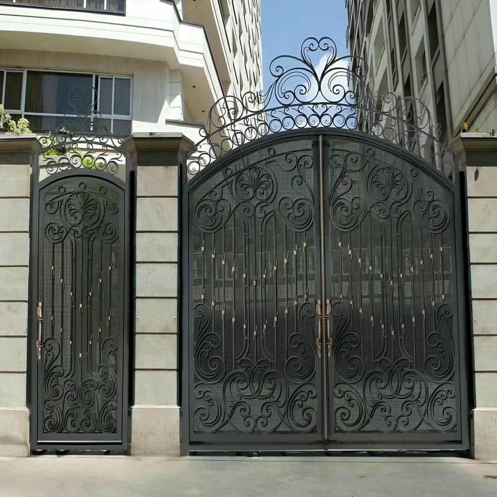 12 طرح درب پارکینگ CNC پنل فلزی در شیراز