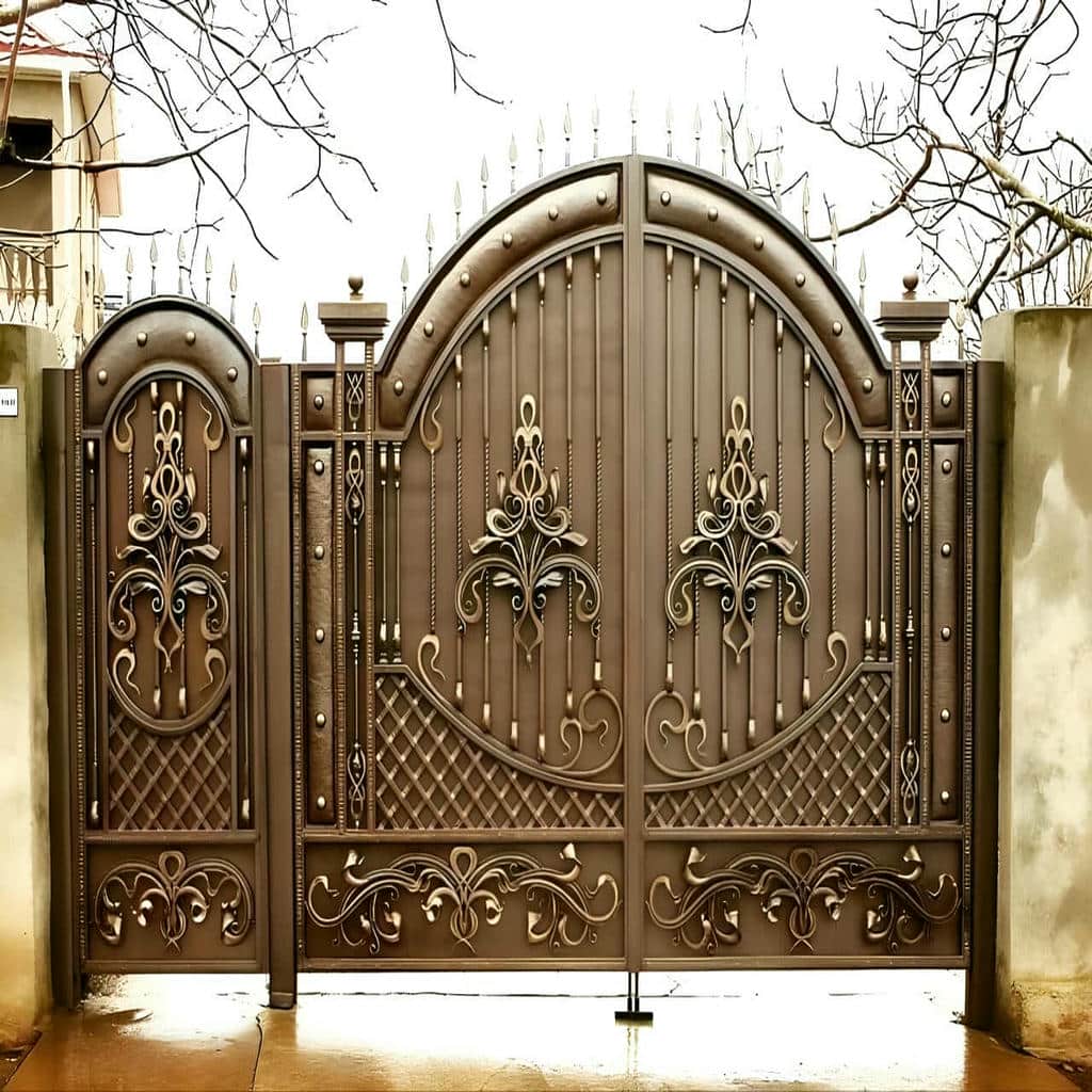اجرای درب پارکینگ مینیمال خطی برای ورودی خودرو در شیراز