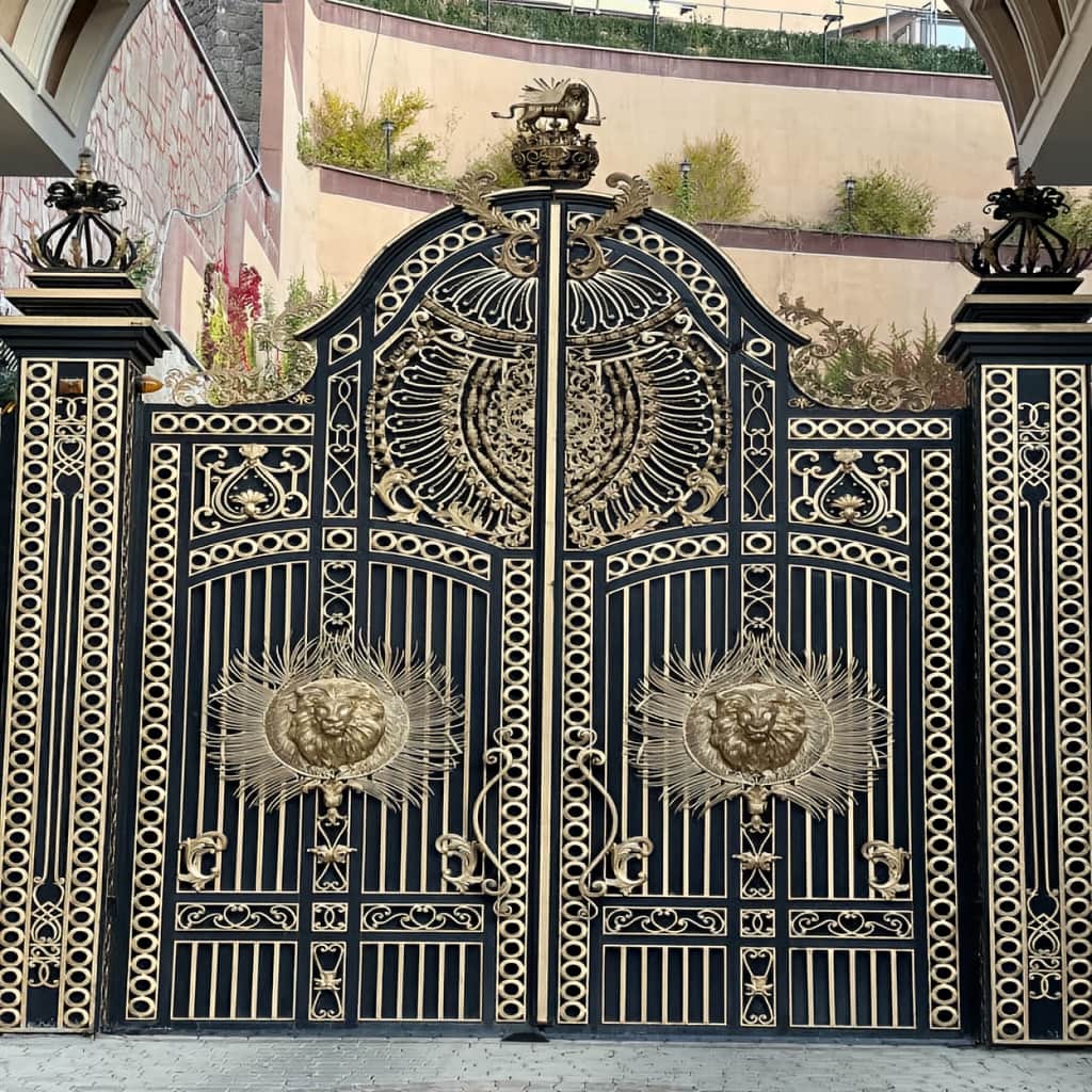 خرید درب فلزی طرح چوب ورودی در شیراز
