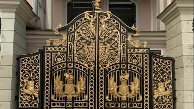 11 طرح درب حیاط برش لیزری هندسی در شیراز