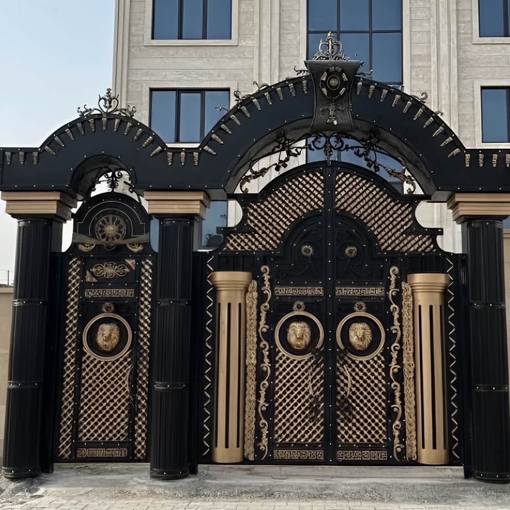 10 مدل درب فلزی لاکچری نمای ویلا در شیراز