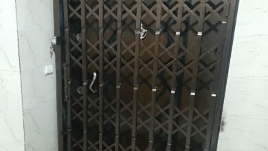 7 طرح درب آکاردئونی چهار گل لوزی در شیراز