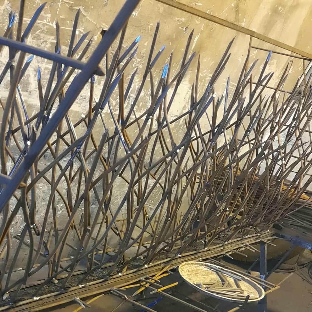 حفاظ شاخ گوزنی طرح اف اجرای ورودی ویلا حفاظ شاخ گوزنی طرح اف اجرای ورودی ویلا