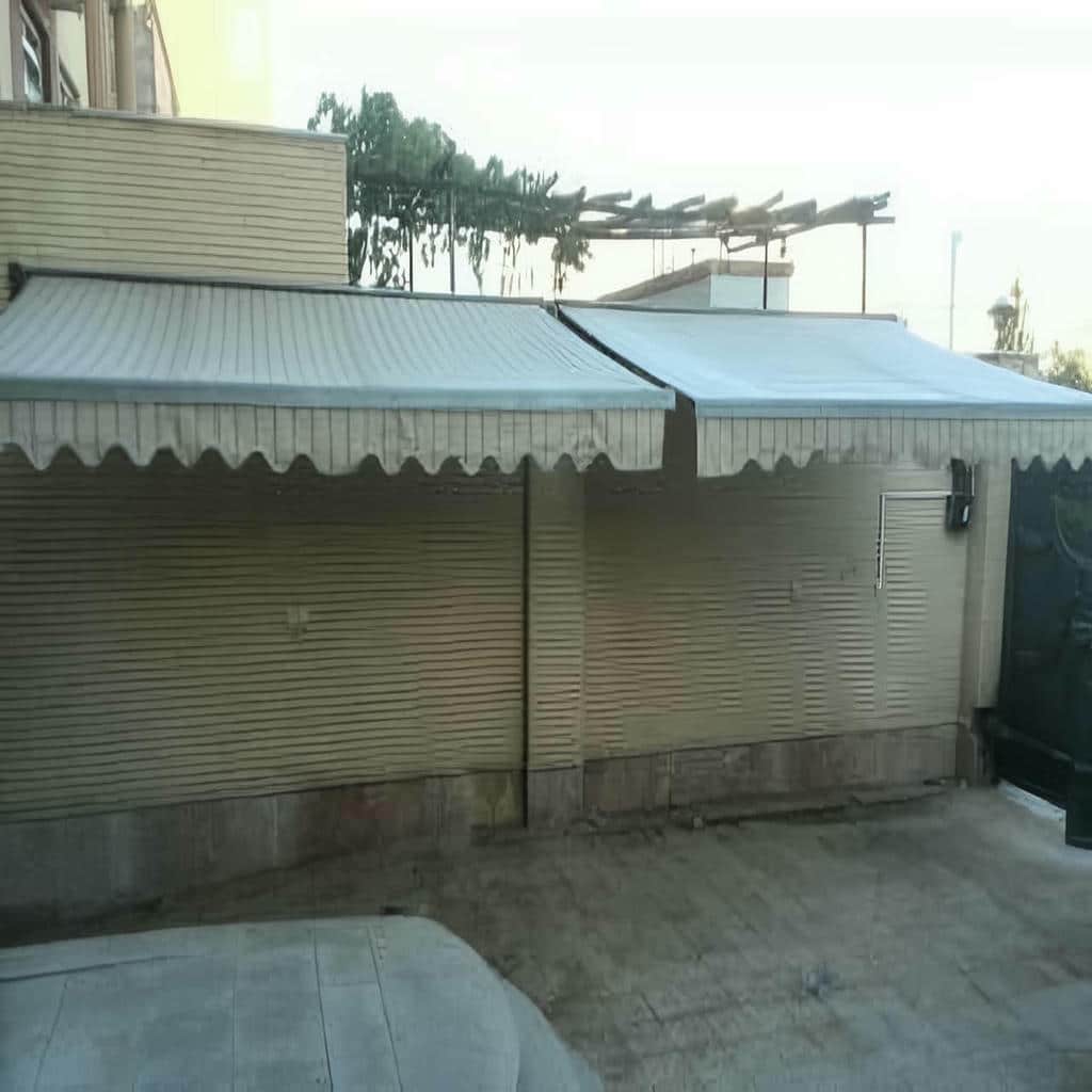 سایبان دوطرفه سازه فلزی سفارشی