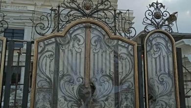 درب ویلا سفارشی شیراز با ابعاد اختصاصی