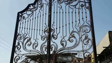 درب ویلایی فلزی ساده در شیراز