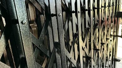 نرده آکاردئونی فلزی شیراز