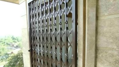 گارد درب آپارتمان سفارشی برای دهانه بزرگ در شیراز